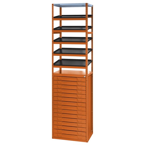 Shelving Tower with 15 Drawers DIN and Standard 